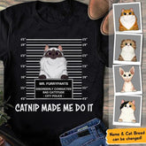 Bad Cattitude Of Mr. And Ms. Furrypants Funny Personalized Cat T-Shirt TS-PT70